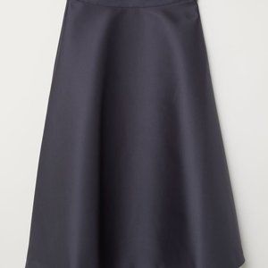 H&M Dark Gray Midi Skirt